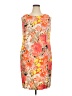 Alyx Print Orange Cocktail Dress Size 18W - photo 1