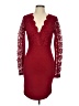 Assorted Brands 100% Polyester Burgundy Cocktail Dress Size L - photo 1