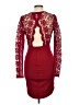 Assorted Brands 100% Polyester Burgundy Cocktail Dress Size L - photo 2