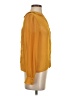Topshop 100% Polyester Yellow Long Sleeve Blouse Size 2 - photo 4