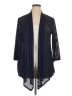 Aqua Blues Black Kimono Size 1X - photo 1