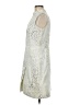 AKRIS Silver Ivory Cocktail Dress Size 8 - photo 5