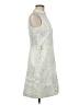 AKRIS Silver Ivory Cocktail Dress Size 8 - photo 4
