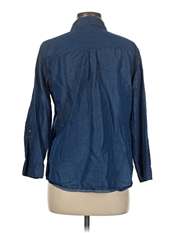 Jones New York Signature 3/4 Sleeve Button-Down Shirt (view 2)