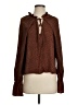Minkpink Brown Long Sleeve Blouse Size XS - photo 1