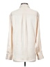 ATM 100% Polyester Metallic Ivory Long Sleeve Blouse Size XS - photo 2