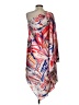 BCBGMAXAZRIA 100% Polyester Pink Poncho Size XS - photo 2