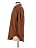 Unbranded 100% Polyester Solid Brown Long Sleeve Blouse Size M - photo 5