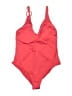 Assorted Brands Solid Red One Piece Swimsuit Size XL - photo 1