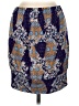 Veronica M. Paisley Blue Casual Skirt Size M - photo 1