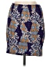 Veronica M. Paisley Blue Casual Skirt Size M - photo 2