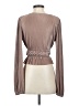 Zara Tan Long Sleeve Blouse Size S - photo 2
