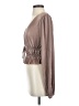 Zara Tan Long Sleeve Blouse Size S - photo 5