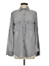 Express 100% Silk Solid Gray Long Sleeve Silk Top Size XS - photo 1