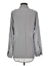 Express 100% Silk Solid Gray Long Sleeve Silk Top Size XS - photo 2