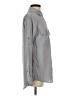 Express 100% Silk Solid Gray Long Sleeve Silk Top Size XS - photo 4
