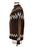 Unbranded 100% Polyester Chevron-herringbone Brown Turtleneck Sweater Size M - photo 5