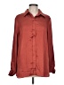 PREMISE 100% Polyester Burgundy Long Sleeve Blouse Size L - photo 1