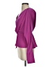 Atlein Collective 100% Polyester Purple Long Sleeve Blouse Size 2 - photo 5