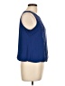Alfani 100% Polyester Blue Sleeveless Blouse Size 10 (petite) - photo 4