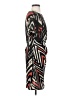 Mark 100% Polyester Print Black Casual Dress Size S - photo 4