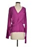 Atlein Collective 100% Polyester Purple Long Sleeve Blouse Size 4 - photo 1