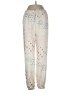 Unbranded 100% Polyester Print Ivory Casual Pants Size L - photo 1