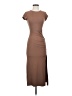 RIVALRY RUNWAY Solid Brown Casual Dress Size XS - photo 1