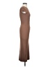 RIVALRY RUNWAY Solid Brown Casual Dress Size XS - photo 4