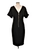 Alexia Admor Solid Black Casual Dress Size L - photo 2