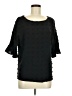 Shein 100% Polyester Black 3/4 Sleeve Blouse Size L - photo 1