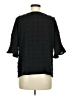 Shein 100% Polyester Black 3/4 Sleeve Blouse Size L - photo 2