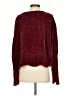 Altar'd State 100% Polyester Tweed Burgundy Pullover Sweater Size S - photo 2