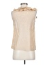 J.Crew 100% Silk Tan Sleeveless Silk Top Size 2 - photo 2