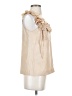 J.Crew 100% Silk Tan Sleeveless Silk Top Size 2 - photo 4