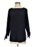 Lands' End 100% Polyester Black Long Sleeve Blouse Size 4 - photo 1
