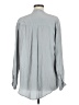 J Brand 100% Silk Gray Long Sleeve Silk Top Size M - photo 2