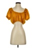 Forever 21 100% Polyester Orange Short Sleeve Blouse Size S - photo 1