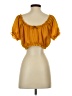 Forever 21 100% Polyester Orange Short Sleeve Blouse Size S - photo 2