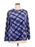 D&Co. Plaid Blue Pullover Sweater Size XL - photo 1