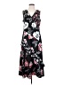 Calvin Klein Floral Black Casual Dress Size 0 - photo 1