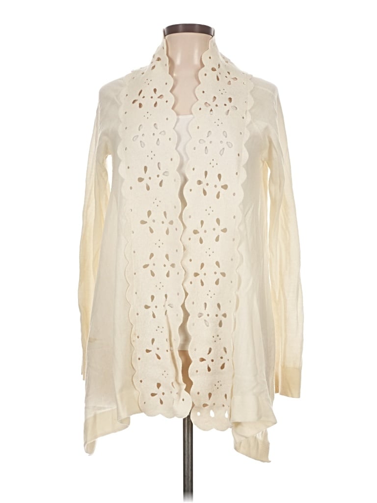 Pre-owned Sleeping On Snow Cardigan Sweater In White