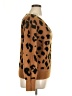 Sweet Lovely by Jen Animal Print Brown Pullover Sweater Size 1X - photo 4