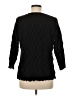 Susan Graver 100% Nylon Black 3/4 Sleeve Top Size M - photo 2