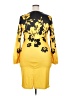 Unbranded Graphic Yellow Cocktail Dress Size 2X - photo 2