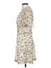 Topshop 100% Polyester Floral Ivory Casual Dress Size 4 - photo 5