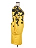 Unbranded Graphic Yellow Cocktail Dress Size 2X - photo 4