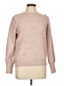 Simplee Hearts Pink Pullover Sweater Size L - photo 1