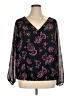 Torrid 100% Polyester Black 3/4 Sleeve Blouse Size 1X Plus (1) - photo 1