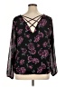 Torrid 100% Polyester Black 3/4 Sleeve Blouse Size 1X Plus (1) - photo 2